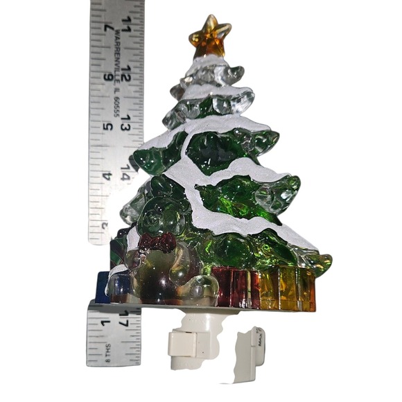 Christmas Tree Night Light Teddy Bear Gifts Plug In Holiday Decor - Picture 9 of 9